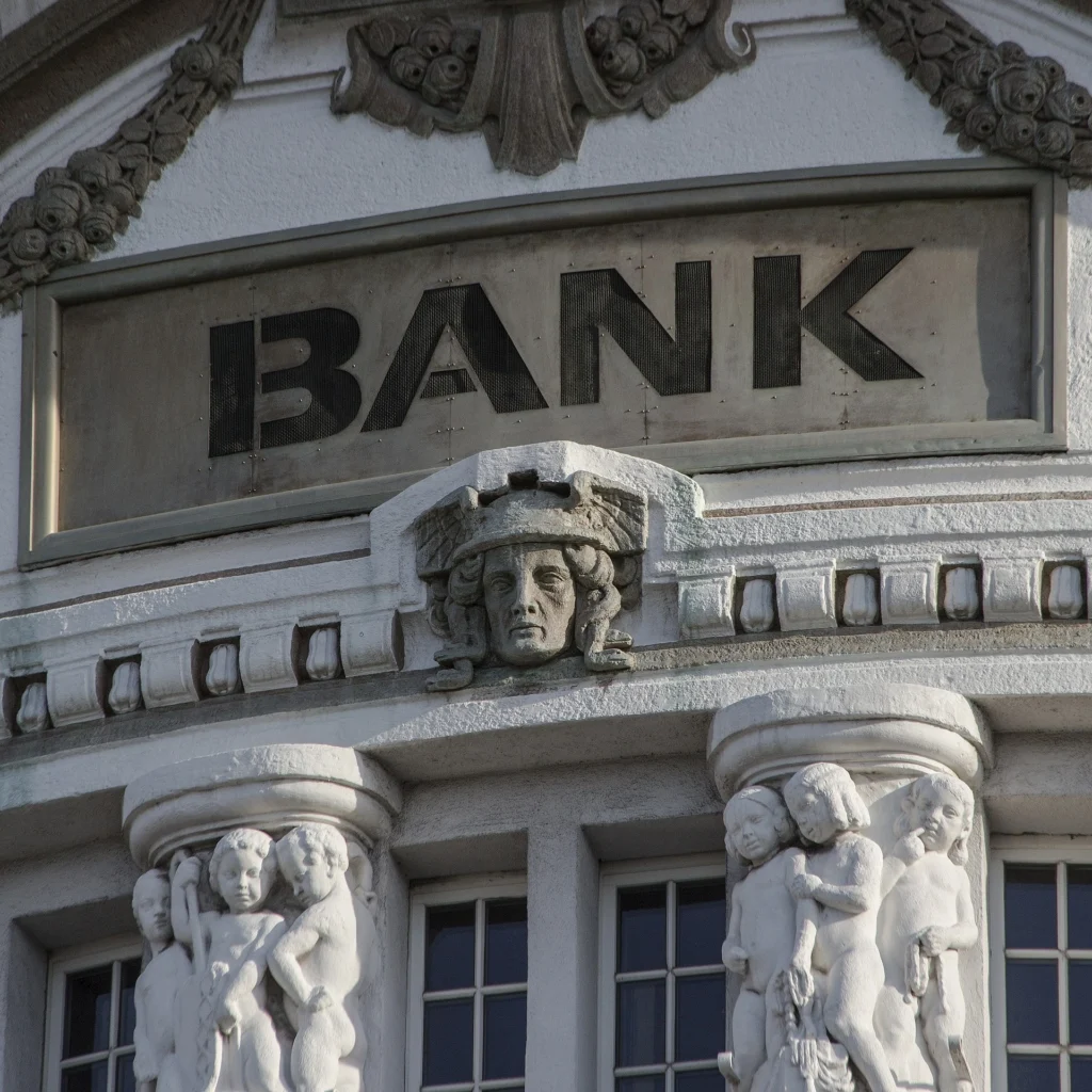 Fassade einer Bankfiliale